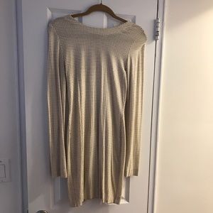 Cut25 long sleeve metal studded mini dress